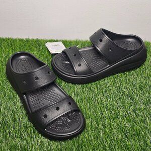 Crocs Crush Sandal - Black - Size M6/W8 - Unisex - 207670